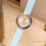 Copy Piaget Possession Swiss Quartz Sapphire Watch Ss Sky Blue Strap